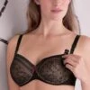 Soutien-gorge Allaitement Armatures ANITA Fleur Noir