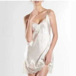 Aubade Nuisette En Soie Toi Mon Amour Nacre