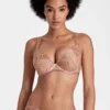 Aubade Soutien-Gorge Plunge Coque Sensory Illusion Silk Rose
