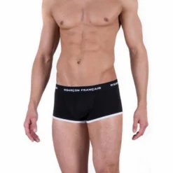 Boxer Court GARCON FRANCAIS Noir -Sous-vêtement Soldes Boutique 1600x1600 boxer court garcon francais noir p2 21 22022018