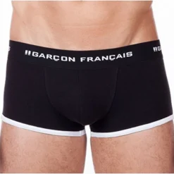 Boxer Court GARCON FRANCAIS Noir -Sous-vêtement Soldes Boutique 1600x1600 boxer court garcon francais noir p3 21 22022018