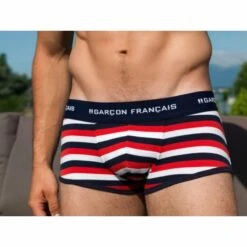 Boxer Court GARCON FRANCAIS Rayures Rouge Marine Blanc -Sous-vêtement Soldes Boutique 1600x1600 boxer court garcon francais rayures rouge marine blanc p3 24 22022018