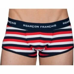 Boxer Court GARCON FRANCAIS Rayures Rouge Marine Blanc -Sous-vêtement Soldes Boutique 1600x1600 boxer court garcon francais rayures rouge marine blanc p4 24 22022018