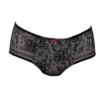 Culotte Haute Rosa Faia Fleur Noir