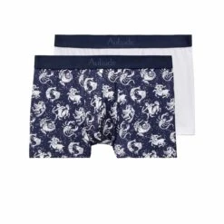 Duo Boxers AUBADE MEN Astro Marine Et Uni Blanc -Sous-vêtement Soldes Boutique 1600x1600 duo boxers aubade men menottes bordeaux et uni bleu marine p5 01 21072022