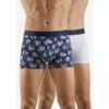 Duo Boxers AUBADE MEN Astro Marine Et Uni Blanc