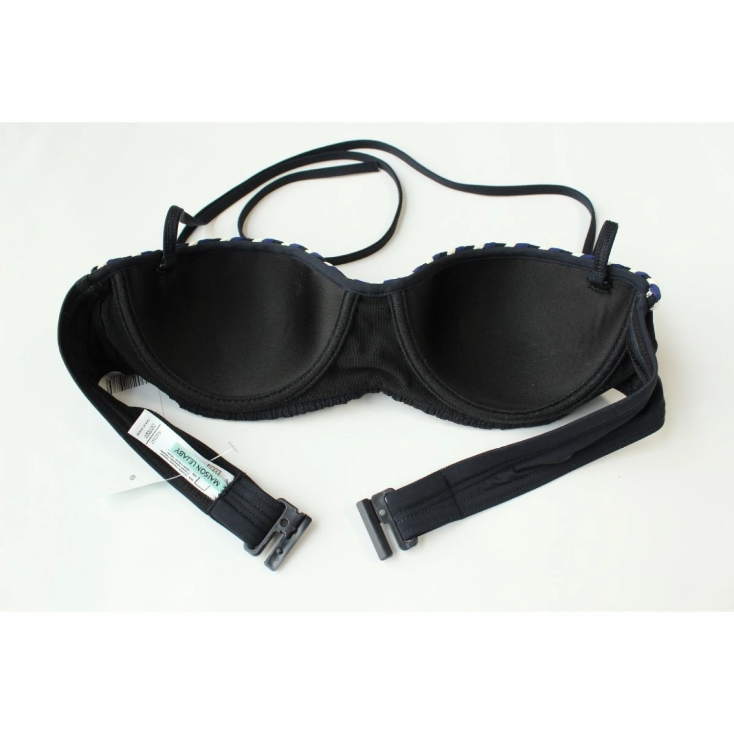 LEJABY Maillot De Bain Bandeau Corfou Bleu Marine 3 LEJABY Maillot De Bain Bandeau Corfou Bleu Marine – Image 3