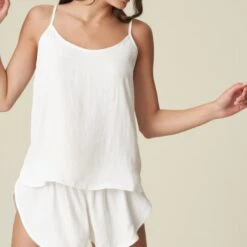 Marie Jo Pyjama Court Delphine Blanc -Sous-vêtement Soldes Boutique 1600x1600 marie jo pyjama court delphine blanc p5 46 13102022