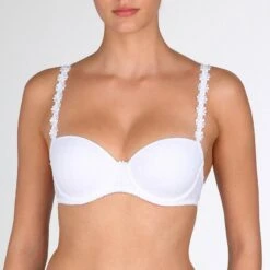 MARIE JO Soutien-Gorge Balconnet Rembourré Avero Blanc