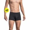 Olaf Benz Pack De 2 Boxers Casualpants RED1010 Noir