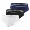 Pack 3 Slips IMPETUS Cotton Stretch Blanc-Noir-Marine
