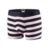 Shorty Fermé EDEN PARK E201E41 Rayures Rose Pâle Et Bleu Marine