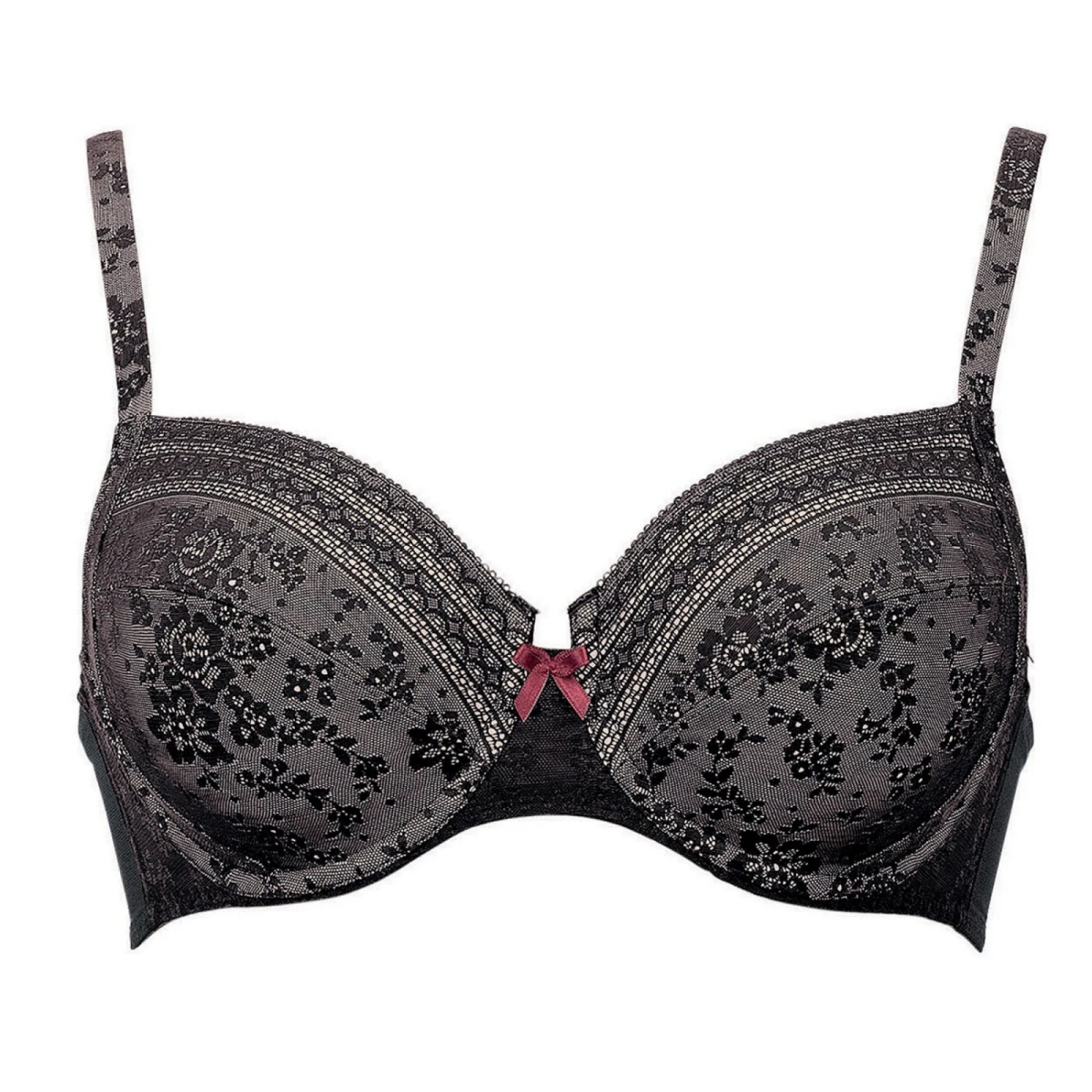 Soutien-Gorge Armatures Rosa Faia Fleur Noir 4 Soutien-Gorge Armatures Rosa Faia Fleur Noir – Image 4