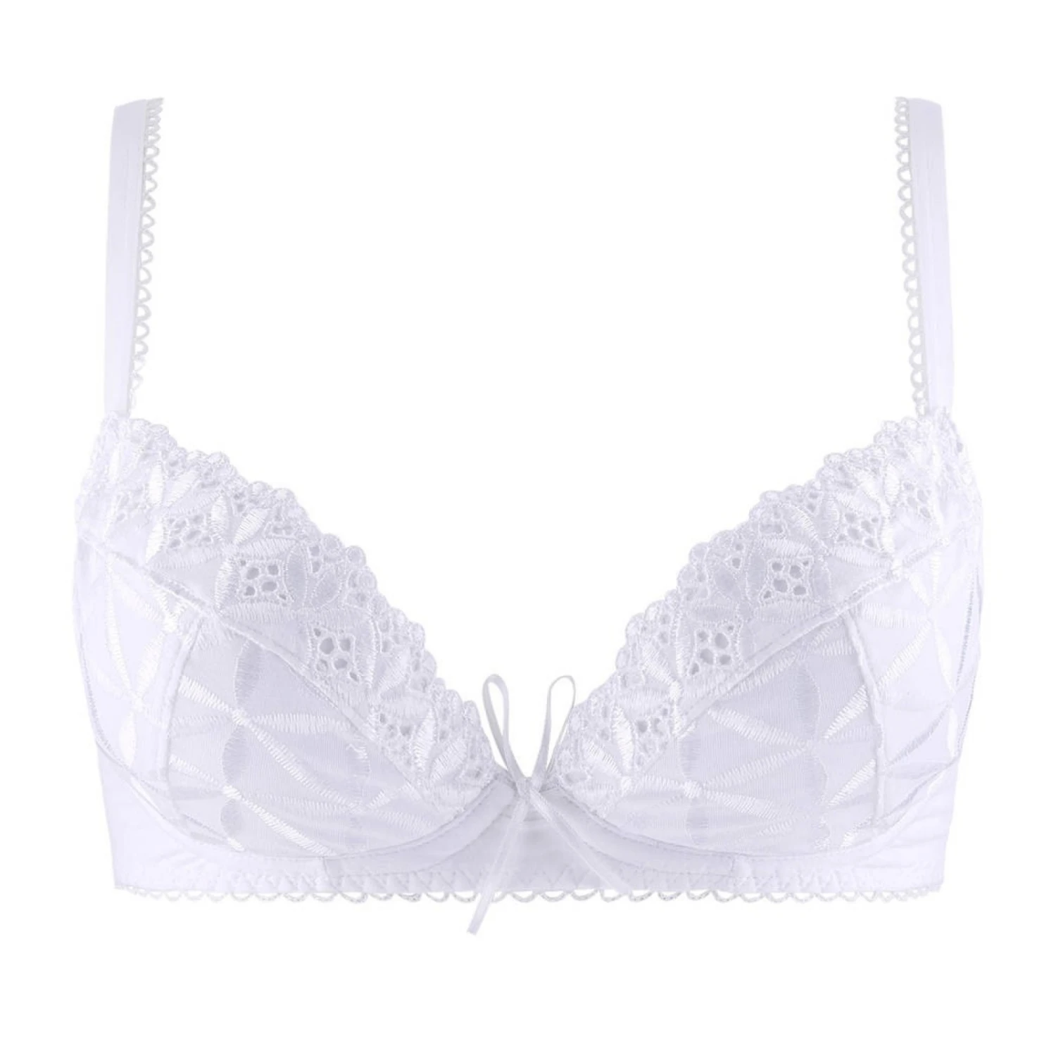 Soutien-gorge Plunge Coussinet AUBADE Bahia & Moi Blanc 5 Soutien-gorge Plunge Coussinet AUBADE Bahia & Moi Blanc – Image 5