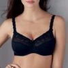 Soutien-Gorge Sans Armatures Rosa Faia Lupina Noir