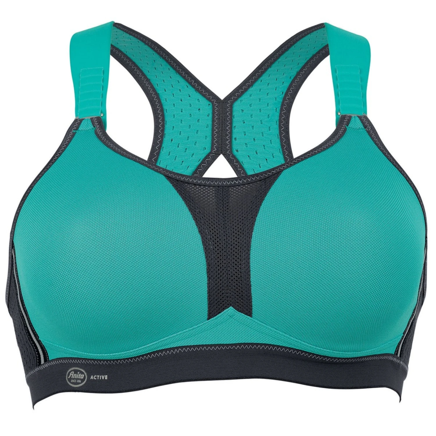Soutien-Gorge Sport ANITA Active DynamiX Star Peacock Anthracite 5 Soutien-Gorge Sport ANITA Active DynamiX Star Peacock Anthracite – Image 5