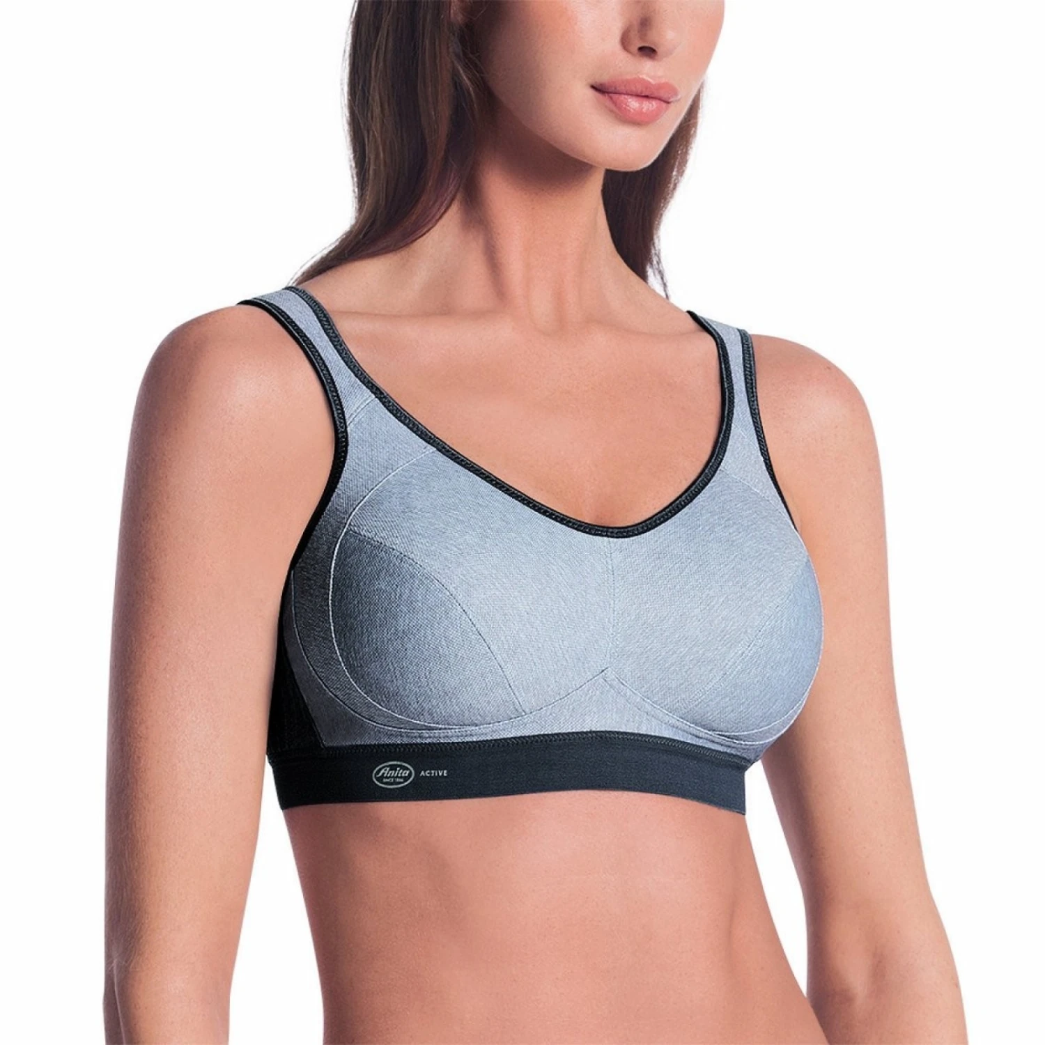Soutien-Gorge Sport ANITA Active Extreme Control Gris Chiné 2 Soutien-Gorge Sport ANITA Active Extreme Control Gris Chiné – Image 2